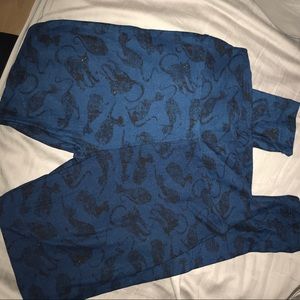 LuLaRoe os black cat leggings