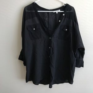 Sheer Black Top