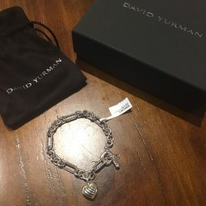 David Yurman Heart Charm Bracelet
