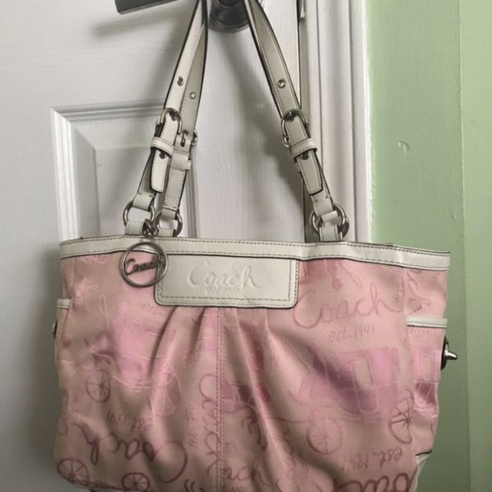Baby pink Authentic Coach purse