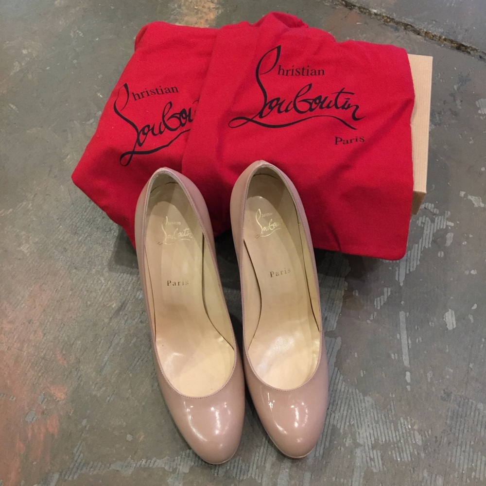 Simple Nude 120 Patent Pumps