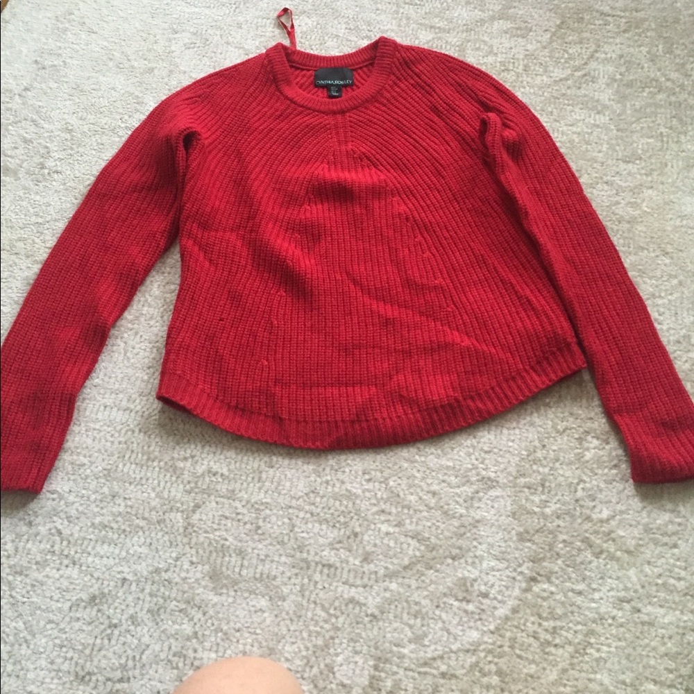 Cynthia Rowley red sweater