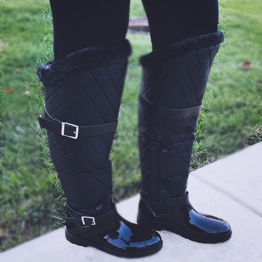  Over The Knee Quilted Boots - Picture 5 of 5