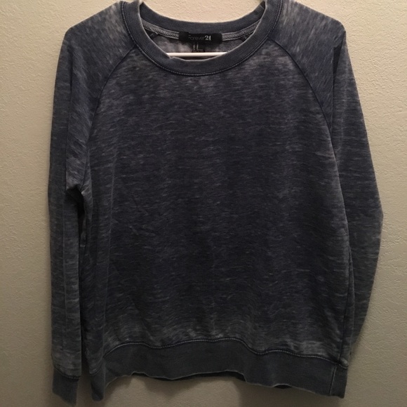 FOREVER 21 blue vintage washed crew neck - Picture 4 of 4