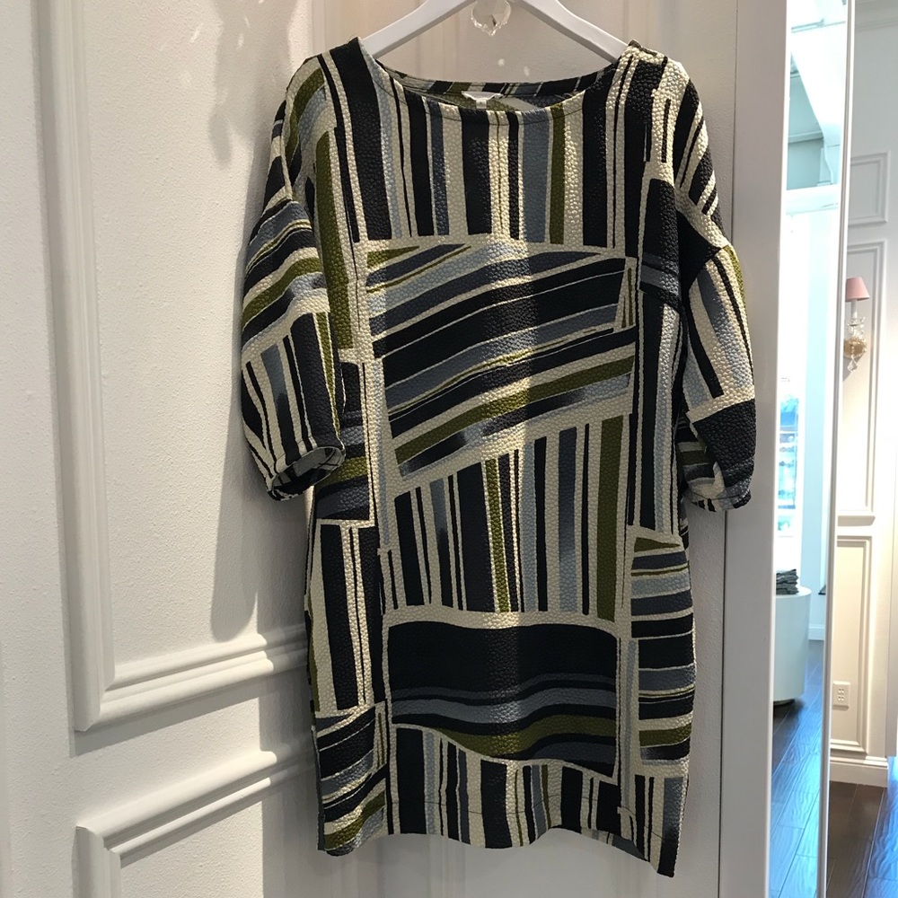 Anthropologie Dress GORGEOUS Fall Colors Sz M