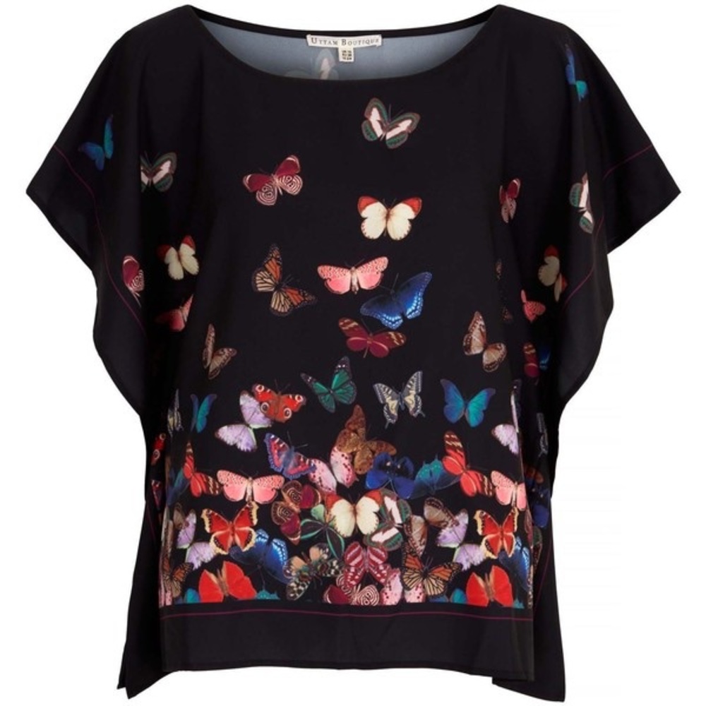 Butterfly flowy top. Gorgeous details.