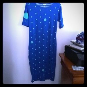 LuLaRoe Julia dress, used excellent condition, S