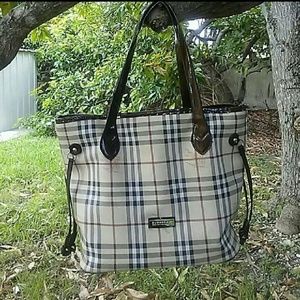 Authentic burberry tote bag