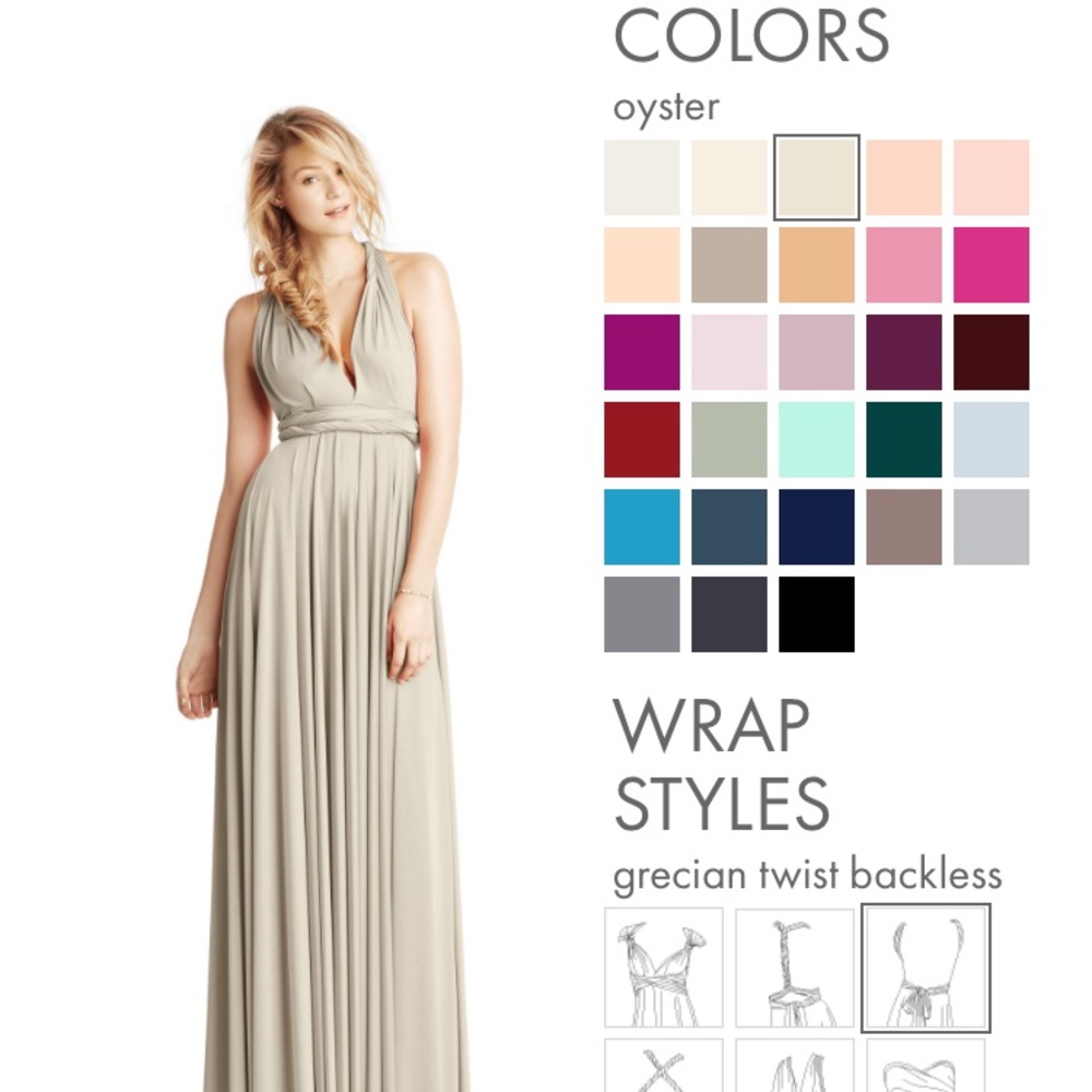 Two Birds Bridesmaid Wrap Dress
