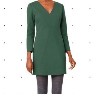 💕NWT Kate Spade Saturday Long Sleeve V-Neck Dress, 2, Forest Green
