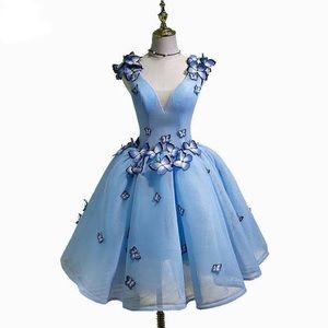 Blue butterfly dress