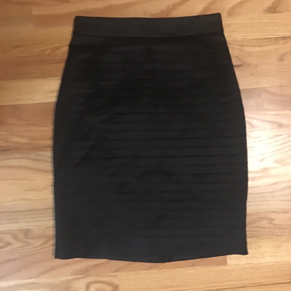Black pencil skirt
