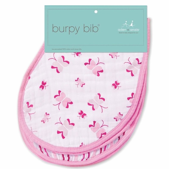 aden + anais Other - aden + anais 2 Pk Muslin Burpy Bib Princess Possie