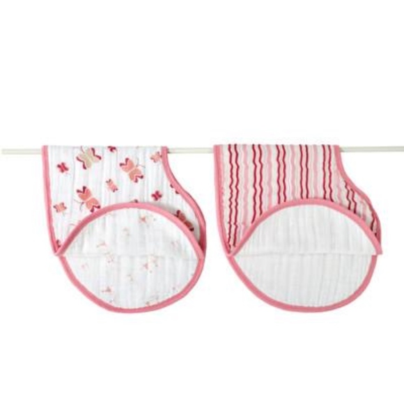 aden + anais 2 Pk Muslin Burpy Bib Princess Possie - Picture 3 of 5