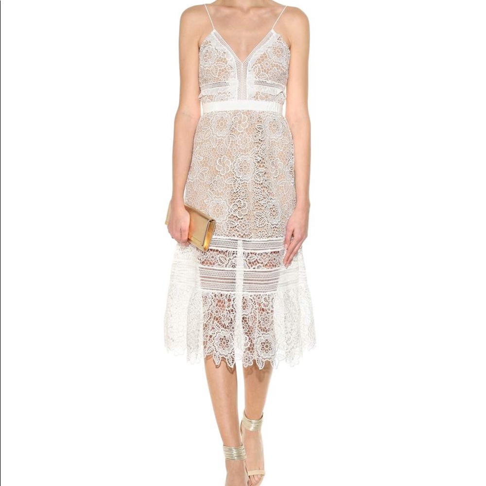 Self-Portrait Floral Lace Dress