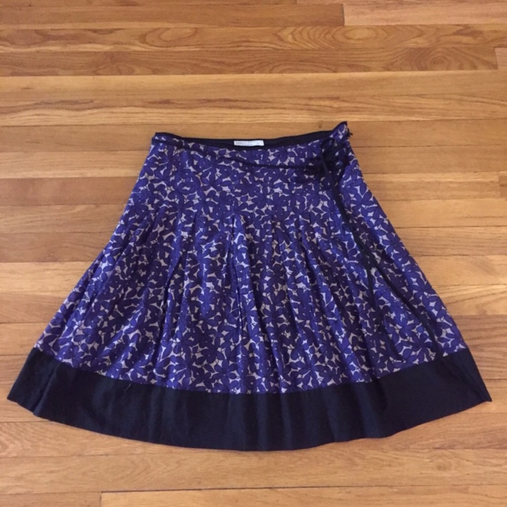 Floral A-line skirt