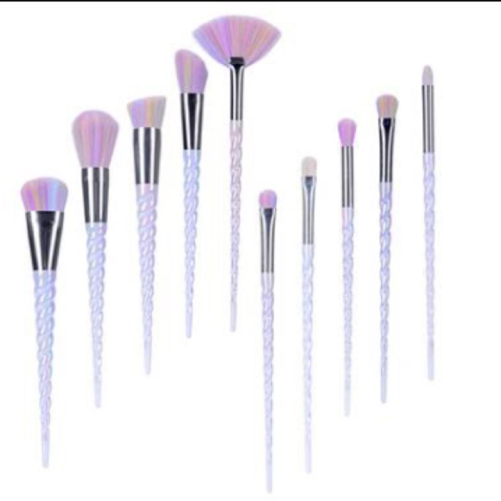 🦄 Unicorn Multicolor Bristled Makeup Brush Set