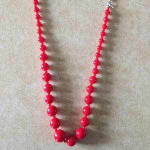 Red Beaded Necklace