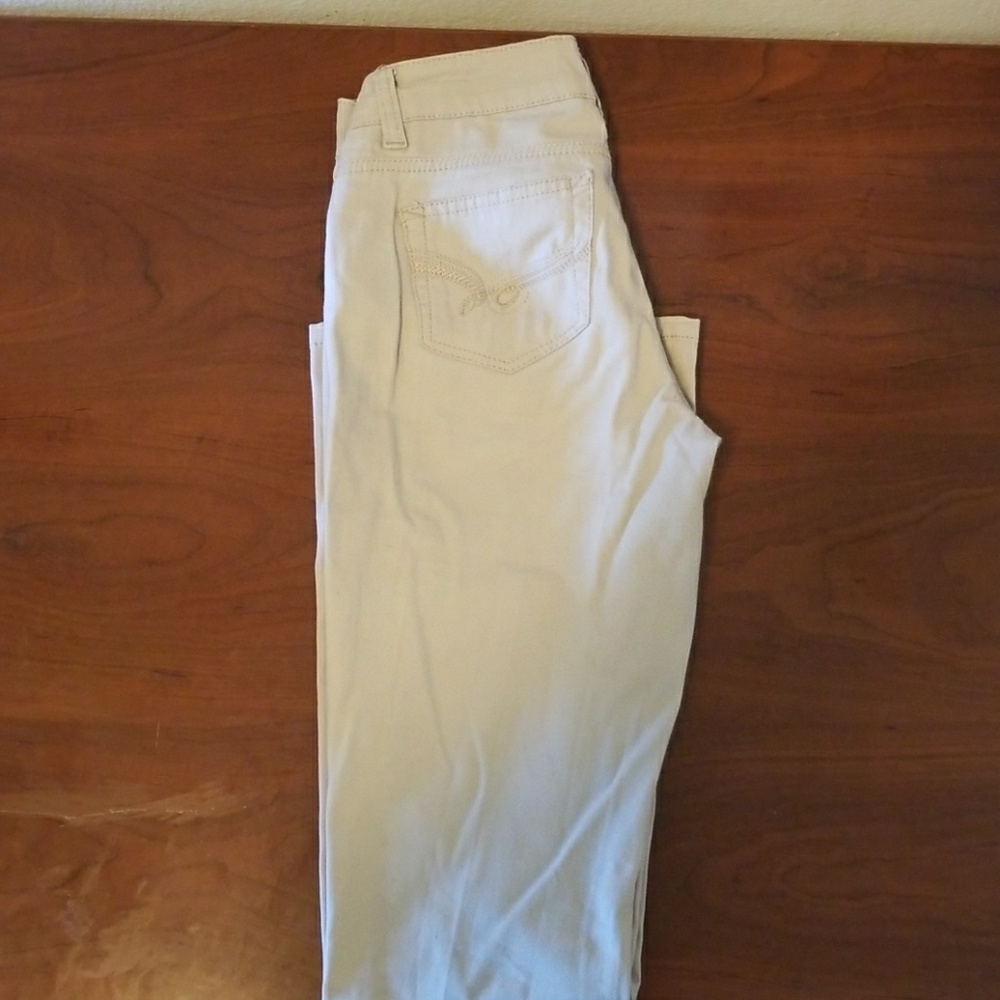 Khaki Flare Jeans