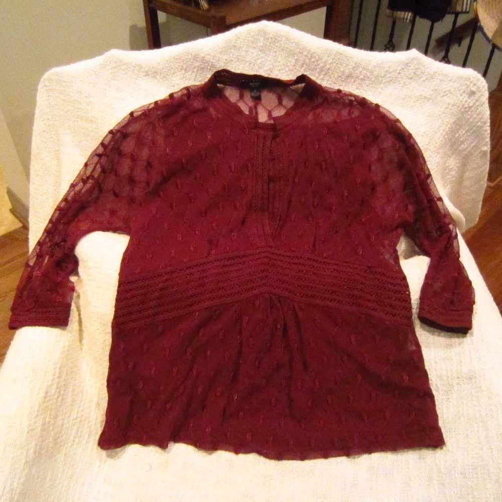Burgandi Blouse