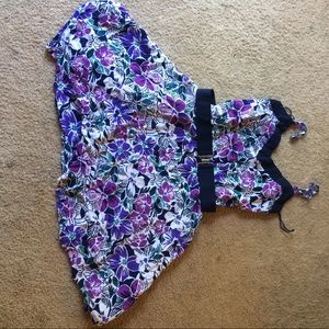 Aeropostale purple floral print dress