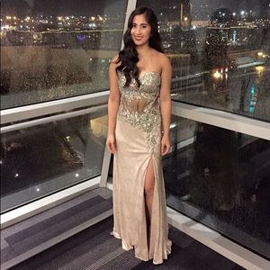 Stunning Gold Evening Gown