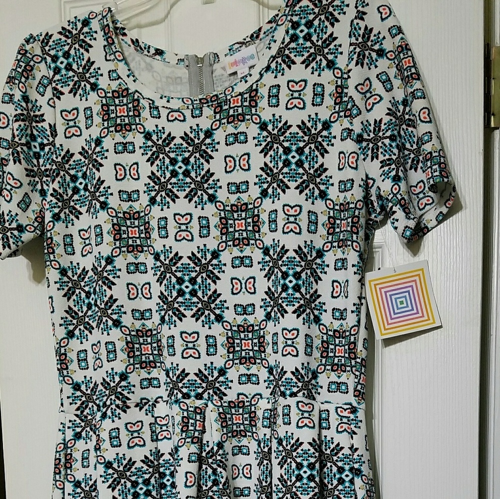 Lularoe unicorn butterfly Amelia dress nwt xl
