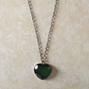 Green Heart Necklace