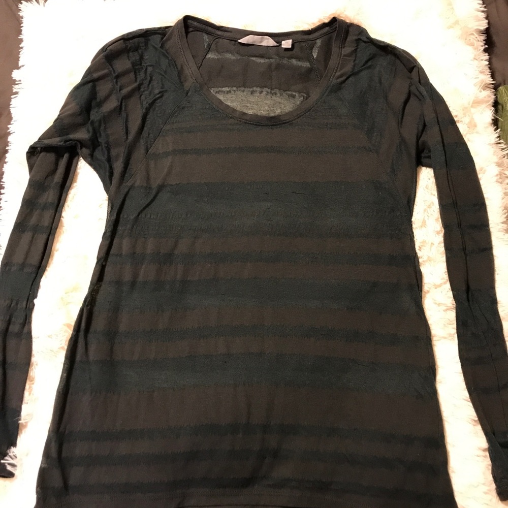 Athleta ‘Shiva’ Striped Long Sleeve Tee, Black