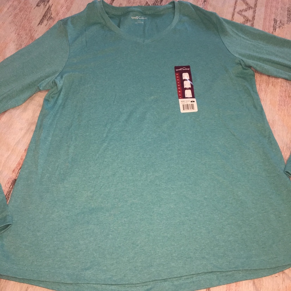 Eddie Bauer V-Neck Long Sleeve Shirt