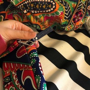 Vera Bradley drawstring bag and matching wallet