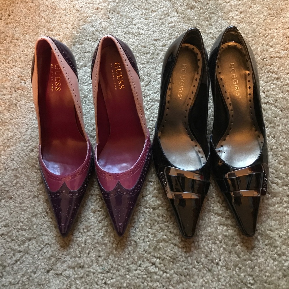 Two pair of dress heels. Size 5 1/2.