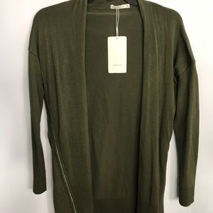 ZARA Olive green cardigan SMALL NEVER WORN