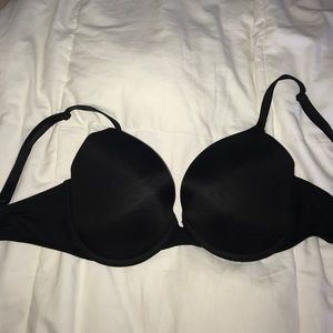 PINK black push up bra
