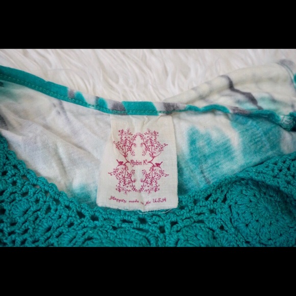 Turquoise blouse - Picture 3 of 3