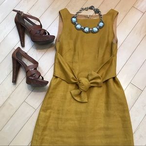 Jack Rogers Linen dress in mustard Size 2