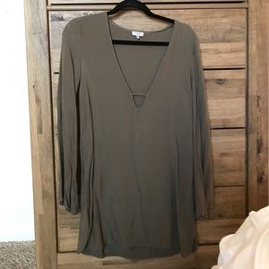 Tobi olive green dress