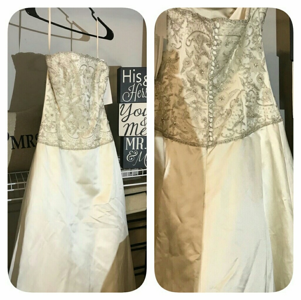 Lazaro ivory wedding dress