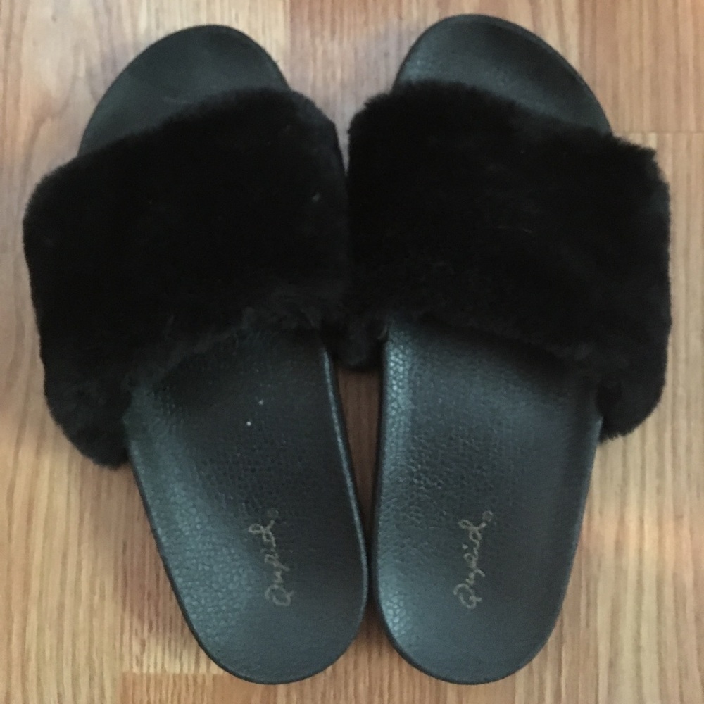 Faux Fur Sandals