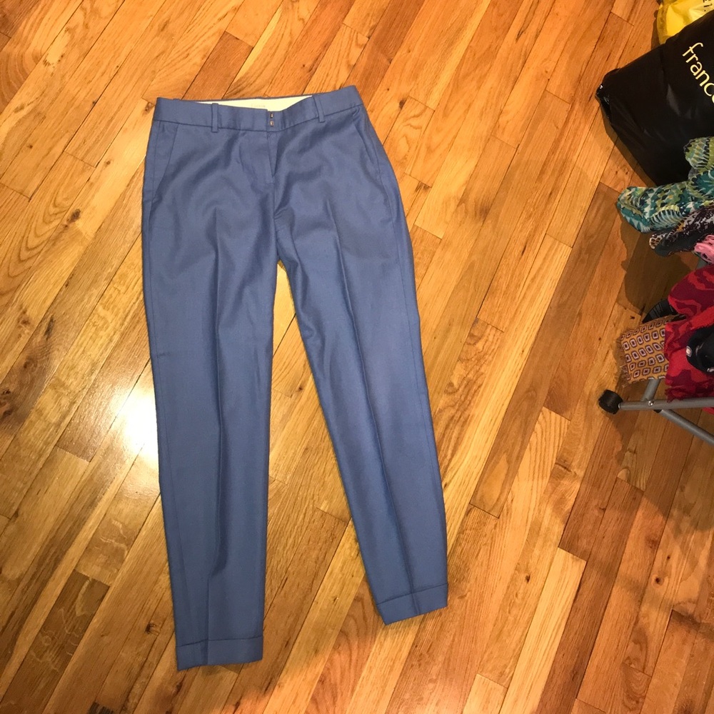 J Crew Café Capri Wool Pants