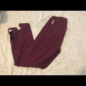 Zella Va Va Voom Maroon Leggings