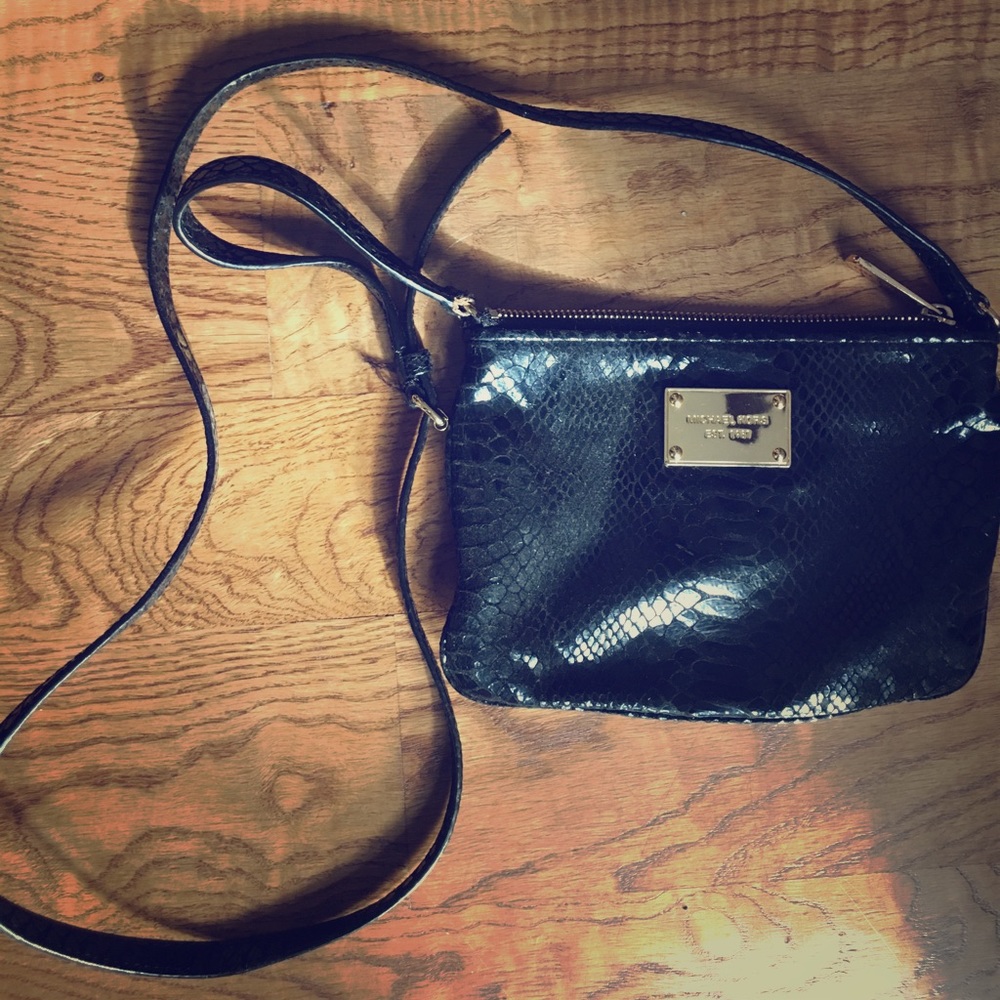 Michael Kors small black cross body bag