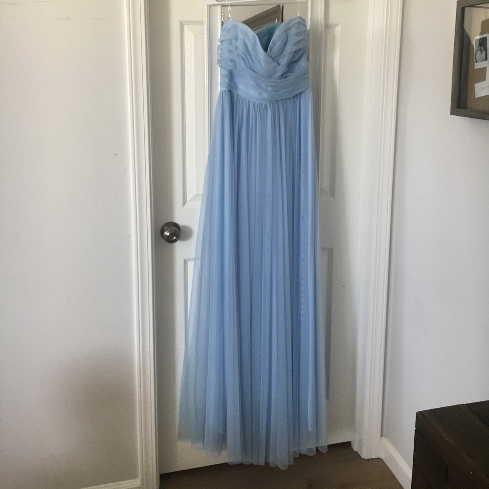 Blue Tulle Formal Gown