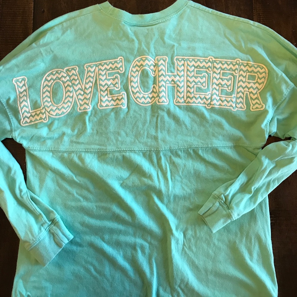 LOVE cheer thick long sleeve T shirt YL
