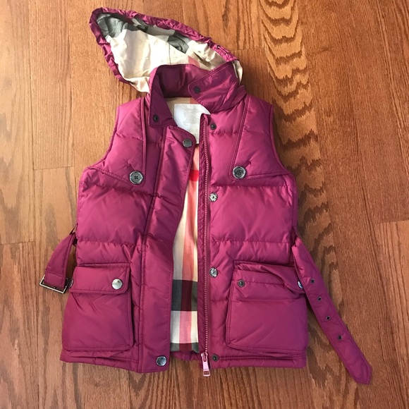 Burberry Other - 🎉HP🎉 Authentic Burberry Girls Hooded Vest