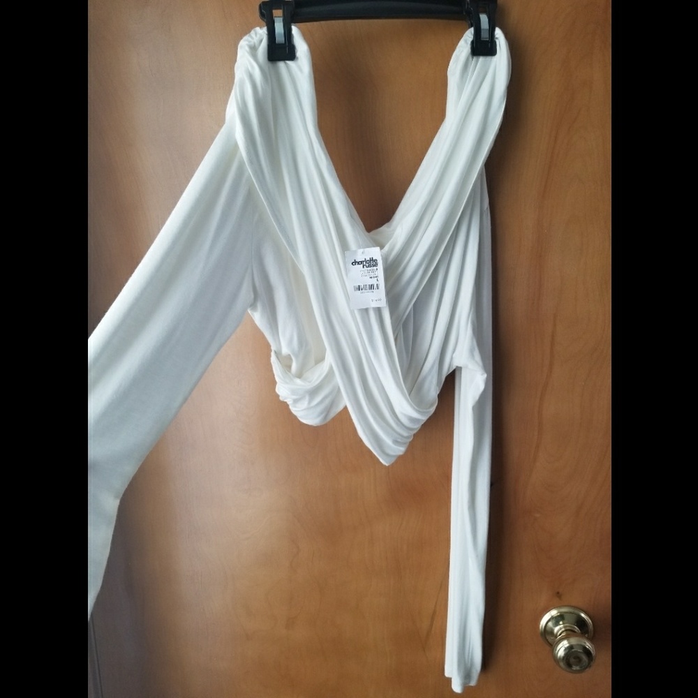 Off shoulder crop top