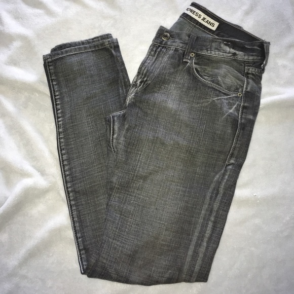 Slim fit Charcoal EXPRESS Men’s Jeans - Picture 2 of 3