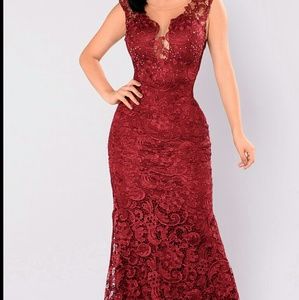 Fashion Nova Charisma Maxi Dress - Wine
