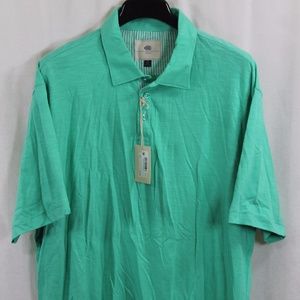 REPORT COLLECTION RESORT GREEN POLO SHIRT XXL NWT