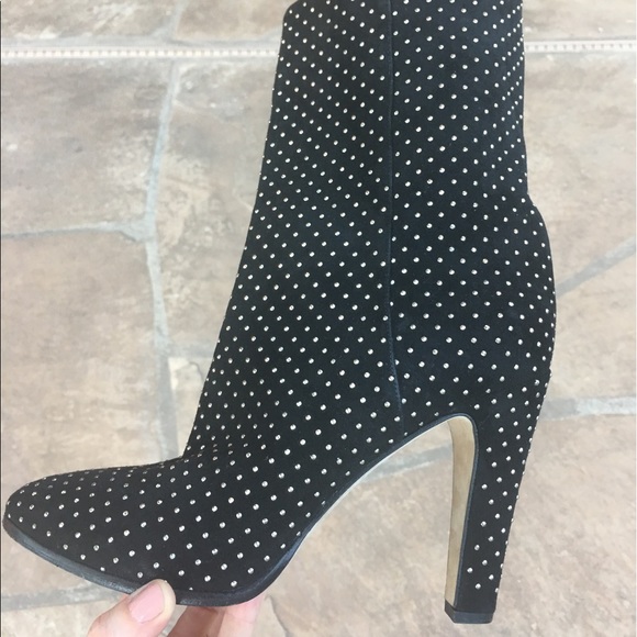 Jimmy Choo "Tari" Black Suede Mid Calf Boot - Picture 4 of 9